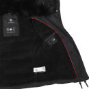 Navahoo Yuki Damen Winterjacke gesteppt warm  mit Teddyfell B604 Schwarz Größe XS - Gr. 34