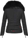 Navahoo Yuki Damen Winterjacke gesteppt warm  mit Tedyfell B604 Schwarz Größe XS - Gr. 34