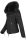 Navahoo Yuki Damen Winterjacke gesteppt warm  mit Teddyfell B604 Schwarz Größe XS - Gr. 34