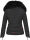 Navahoo Yuki Damen Winterjacke gesteppt warm  mit Teddyfell B604 Schwarz Größe XS - Gr. 34