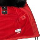 Navahoo Yuki Damen Winterjacke gesteppt warm  mit Tedyfell B604 Rot Größe XS - Gr. 34
