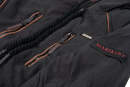 Marikoo Maiglöckchen Damen Winter Jacke mit Teddyfell B610 Schwarz Größe XS - Gr. 34