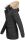 Navahoo Schneeengel Damen Winter Jacke warm gefüttert mit Kapuze B612 Schwarz Größe S - Gr. 36