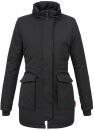Navahoo Schneeengel Damen Winter Jacke warm gefüttert mit Kapuze B612 Schwarz Größe M - Gr. 38