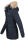 Navahoo Schneeengel Damen Winter Jacke warm gefüttert mit Kapuze B612 Navy Größe XS - Gr. 34