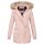 Navahoo Schneeengel Damen Winter Jacke warm gefüttert mit Kapuze B612 Rosa Größe S - Gr. 36