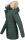 Navahoo Schneeengel Damen Winter Jacke warm gefüttert mit Kapuze B612 Grün Größe S - Gr. 36
