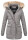 Navahoo Schneeengel Damen Winter Jacke warm gefüttert mit Kapuze B612 Grau Größe XS - Gr. 34