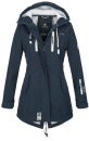 Marikoo Zimtzicke Damen Outdoor Softshell Jacke lang...