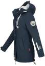 Marikoo Zimtzicke Damen Outdoor Softshell Jacke lang  B614 Navy Größe S - Gr. 36