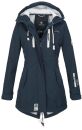 Marikoo Zimtzicke Damen Outdoor Softshell Jacke lang  B614 Navy Größe XL - Gr. 42