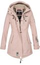 Marikoo Zimtzicke Damen Outdoor Softshell Jacke lang  B614 Rosa Größe L - Gr. 40