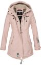 Marikoo Zimtzicke Damen Outdoor Softshell Jacke lang...