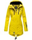 Marikoo Zimtzicke Damen Outdoor Softshell Jacke lang  B614 Gelb Größe XS - Gr. 34