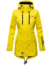 Marikoo Zimtzicke Damen Outdoor Softshell Jacke lang  B614 Gelb Größe XS - Gr. 34