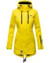 Marikoo Zimtzicke Damen Outdoor Softshell Jacke lang  B614 Gelb Größe L - Gr. 40