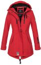 Marikoo Zimtzicke Damen Outdoor Softshell Jacke lang  B614 Rot Größe XS - Gr. 34