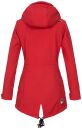 Marikoo Zimtzicke Damen Outdoor Softshell Jacke lang  B614 Rot Größe XS - Gr. 34