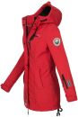 Marikoo Zimtzicke Damen Outdoor Softshell Jacke lang  B614 Rot Größe S - Gr. 36