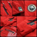 Marikoo Zimtzicke Damen Outdoor Softshell Jacke lang  B614 Rot Größe S - Gr. 36