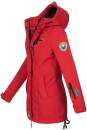 Marikoo Zimtzicke Damen Outdoor Softshell Jacke lang  B614 Rot Größe XXL - Gr. 44