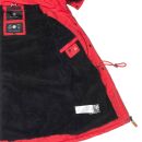 Navahoo Schätzchen Damen Winter Jacke mit Teddyfell und Kunstfell B615 Rot Größe XS - Gr. 34