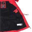 Navahoo Schätzchen Damen Winter Jacke mit Teddyfell und Kunstfell B615 Rot Größe S - Gr. 36