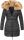 Marikoo Knuddelmaus warm gefütterte Damen Winter Jacke mit Teddyfell B616