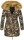 Marikoo Knuddelmaus warm gefütterte Damen Winter Jacke mit Teddyfell B616 Camouflage - Army Größe L - Gr. 40