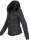 Marikoo warme Damen Winter Jacke gesteppt mit Kunstfell B618 Schwarz Größe M - Gr. 38