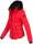 Marikoo warme Damen Winter Jacke gesteppt mit Kunstfell B618 Rot Größe XL - Gr. 42