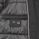 Marikoo Herren Winterjacke mit Kapuze und Kunstfell B629 Schwarz Größe S - Gr. S