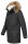 Marikoo Herren Winterjacke mit Kapuze und Kunstfell B629 Schwarz Größe S - Gr. S