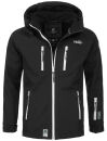 Marikoo Noaa Herren Outdoor Softshell Jacke wasserabweisend B630 Schwarz Größe S - Gr. S