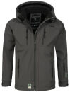 Marikoo Noaa Herren Outdoor Softshell Jacke wasserabweisend B630 Dunkel Grau Größe S - Gr. S