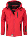 Marikoo Noaa Herren Outdoor Softshell Jacke wasserabweisend B630 Rot Größe S - Gr. S