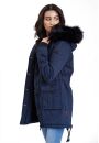 Navahoo Luluna Damen Winter Jacke mit Kunstfell und Teddyfell B636
