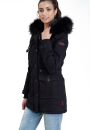 Navahoo Luluna Damen Winter Jacke mit Kunstfell und Teddyfell B636