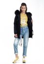 Navahoo Luluna Damen Winter Jacke mit Kunstfell und Teddyfell B636