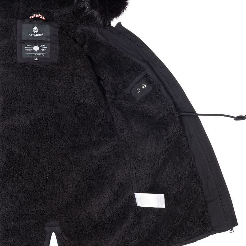 Navahoo Luluna Damen Winter Jacke mit Kunstfell und Teddyfell B636 Sc,  79,90 €