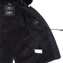 Navahoo Luluna Damen Winter Jacke mit Kunstfell und Teddyfell B636 Schwarz Größe XS - Gr. 34