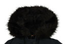 Navahoo Luluna Damen Winter Jacke mit Kunstfell und Teddyfell B636 Navy Größe XL - Gr. 42