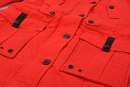 Navahoo Luluna Damen Winter Jacke mit Kunstfell und Teddyfell B636 Rot Größe S - Gr. 36