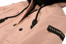 Navahoo Luluna Damen Winter Jacke mit Kunstfell und Teddyfell B636 Rosa Größe M - Gr. 38