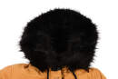 Navahoo Luluna Damen Winter Jacke mit Kunstfell und Teddyfell B636 Camel Größe XS - Gr. 34