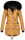 Navahoo Luluna Damen Winter Jacke mit Kunstfell und Teddyfell B636 Camel Größe XS - Gr. 34