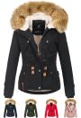 Navahoo Pearl Damen Winter Jacke mit Kunstfell B643