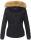 Navahoo Pearl Damen Winter Jacke mit Kunstfell B643 Schwarz Größe M - Gr. 38