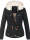 Navahoo Pearl Damen Winter Jacke mit Kunstfell B643 Schwarz Größe M - Gr. 38