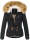 Navahoo Pearl Damen Winter Jacke mit Kunstfell B643 Schwarz Größe XXL - Gr. 44